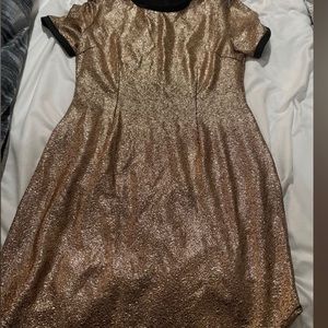 Rose gold metallic dress
